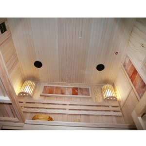 Sauna finlandeza cu temperatura inalta si soba Harvia 6kW pentru 4-5 persoane Kemi 180 x 160 cm - Img 6