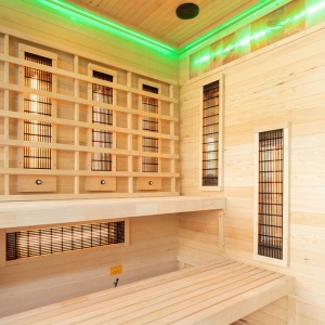 Sauna tip uscat cu infrarosu si terapie cromatica pentru 4 persoane EP4RS dreapta 180 x 160 cm - Img 13