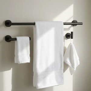 Set accesorii pentru baie Ari Black 4 piese