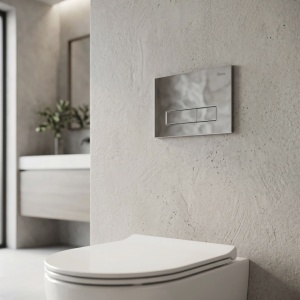 Set Cadru Îngropat Slim 024N pentru WC cu Buton HD Chrome - Img 4