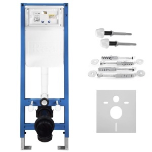 Set Cadru Îngropat Slim 024N pentru WC cu Buton HD Gold - Img 2