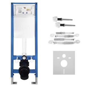Set Cadru Îngropat Slim 024N pentru WC cu Buton T Brush Steel - Img 7