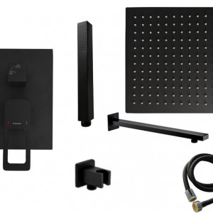Set de dus incastrat negru mat TREVI - Img 3