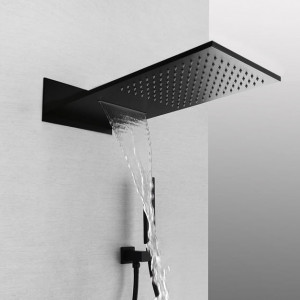 Set de duș negru mat EBOX FLUSH - Img 2