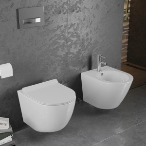 Set vas WC + Bideu FLSK White - Img 1