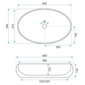 Set vas WC suspendat REA Gustavo Rimless + lavoar pe blat Maya - Img 8