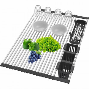 Uscator pentru vase Mat pentru chiuveta 322107 Black - Img 3