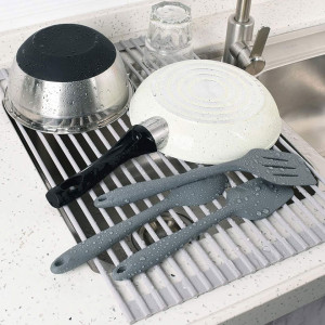 Uscator pentru vase Mat pentru chiuveta 322108 Grey - Img 4