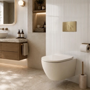 Vas WC suspendabil REA Focus Tornado Creme - Img 3