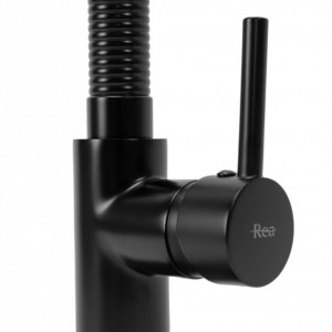 Baterie de bucătărie Rea Spring negru black Dus flexibil - Img 4