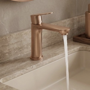 Baterie pentru baie Rea Logan Brush Copper - Img 3