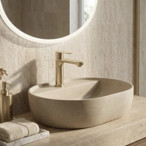 Baterie pentru baie Rea Logan Brush Gold - Img 3
