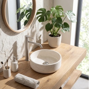 Baterie pentru baie Rivo Brush Nickel - Img 7