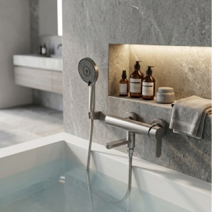 Baterie pentru cadă Rea Arcos Brushed Nickel - Img 6