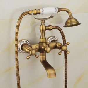 Baterie pentru cadă Rea Rustico Antique Gold - Img 2