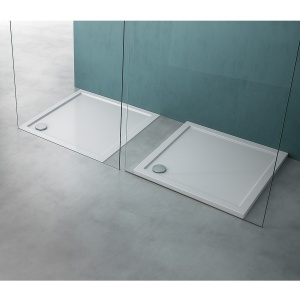 Cădiță de duș VELDMAN MODESTO albă 100 x 100 cm cu sifon - Img 5