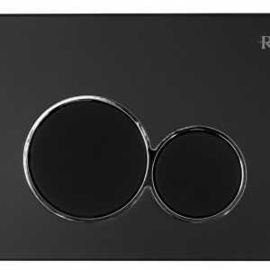 Cadru Set incastrat pentru vas WC cu buton E Black - Img 4