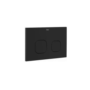 Cadru WC cu buton ROCA negru mat, 114 cm x 45 cm - Img 2