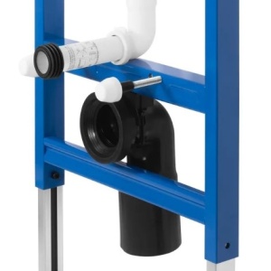 Cadru WC încastrat K011A-Q Rea cu buton T Black Glass - Img 5