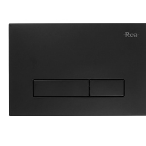 Cadru WC încastrat Rea cu buton HD Black - Img 2