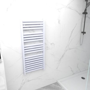 Calorifer portprosop DUO WHITE 1200x500mm - alb lucios - Img 3