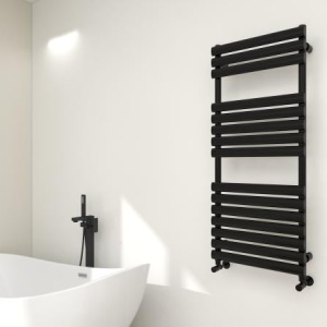 Calorifer portprosop MOON BLACK 1200x500mm - negru mat - Img 2