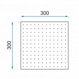 Cap de dus tip ploaie din aluminiu Rea Ultra Slim Square 30x30 negru MAT - Img 3