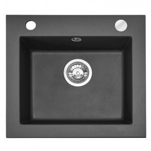 Chiuveta bucatarie Granit West black metalic Negru