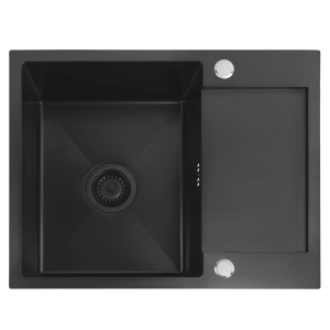 Chiuveta de bucatarie Inox PAUL, Model modern, Culoare Black - Img 6