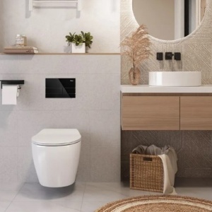 Clapeta pentru rezervor incastrat K011A-Q Rea T Black Glass - Img 3