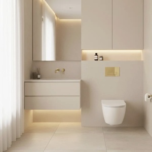 Clapeta pentru rezervor incastrat Rea HD K011A-Q Gold - Img 3