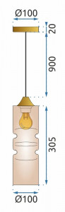 Lampa APP901-1CP Gold - Img 5