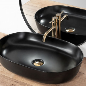 Lavoar pentru blat Rea Cleo Black Mat - Img 8