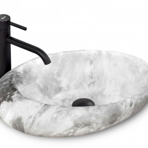 Lavoar pentru blat Rea Roxy C Stone L.GREY - Img 2