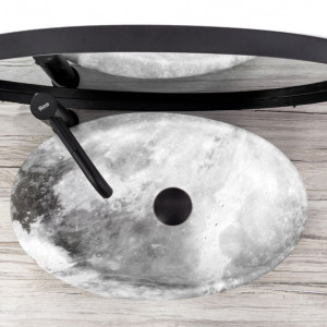 Lavoar pentru blat Rea Roxy C Stone L.GREY - Img 4