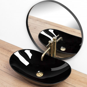 Lavoar pentru blat Rea Royal 60 Black - Img 7