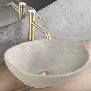 Lavoar pentru blat Rea Sofia Beige Matt - Img 2