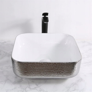 Lavoar Rodo alb-argintiu, 38,5 x 38,5 x 13,5 cm - Img 3