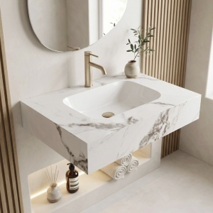 Lavoar suspendat REA Aresa Cold Jade 70 - Img 3