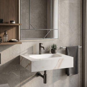Lavoar suspendat REA Aresa Grey Gold 60 - Img 9