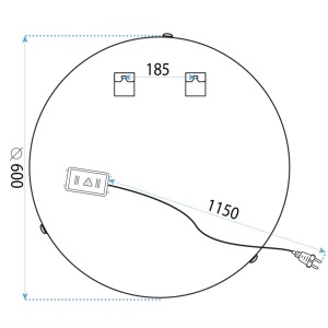 Oglindă LED 60cm 106 - Img 7