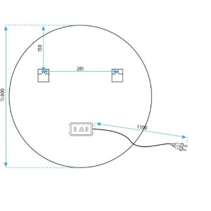 OGLINDĂ LED BLUETOOTH FFJ 60CM - Img 9