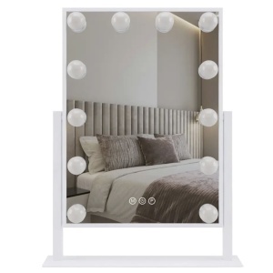 Oglindă LED HOLLYWOOD White 30x40 - Img 5