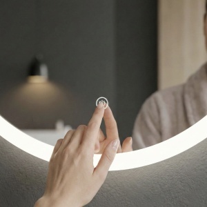 Oglindă LED rotundă 100 cm FFJ100 – oglindă modernă cu iluminare reglabilă pentru baie | disponibilă pe Deppo - Img 5