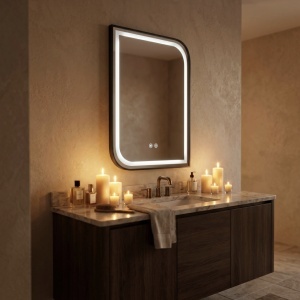 Oglindă LED ZONE 70X50 BLACK - Img 6