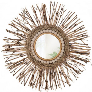 Oglinda perete Boho 45CM 322091 - Img 1