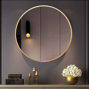 Oglindă rotundă MR20G Gold 70cm - Img 3