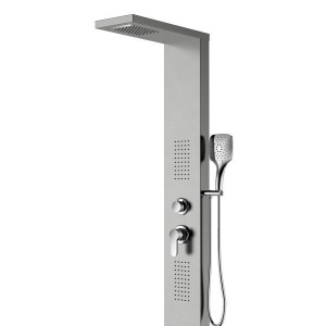 Panou de duș COLUMBIA, din oțel inoxidabil 130x20x50cm – inox periat