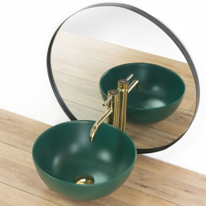 Rea Lavoar ceramic pentru blat Stella GREEN MAT - Img 5