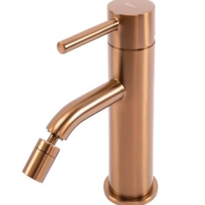 Robinet pentru bideu Rea Lungo Copper Brush - Img 2